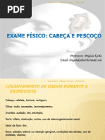 Exame físico cabeça e pescoço