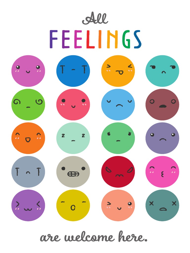 All Feelings Are Welcome Here Poster - Ver - 2 | PDF