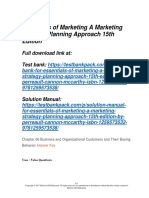 Essentials of Marketing A Marketing Strategy Planning Approach 15th Edition Perreault Test Bank 1