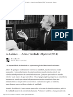 LUKACS - Arte e Verdade Objetiva (1954)