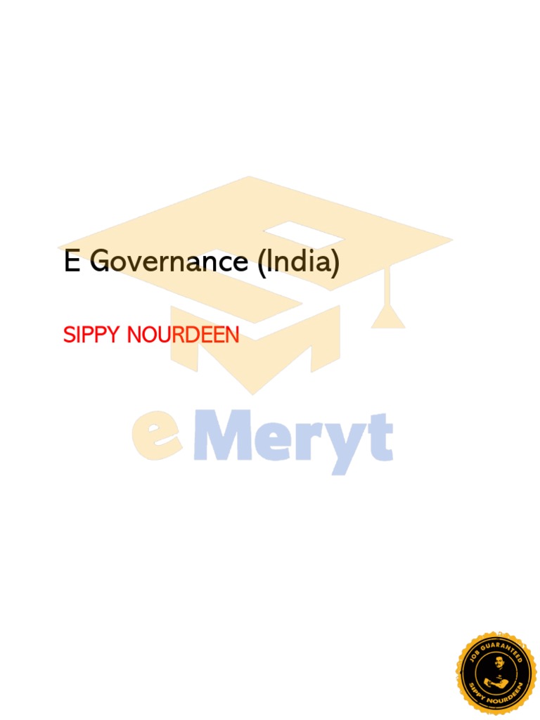 E Governance (India) | PDF