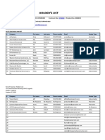 Tote Administration Building Hvac Upgrade - Holders List - 20151027