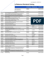 USP Daily Reference Standards Catalog: Catalog # Product Description Current Lot Unit Price Previous Lot