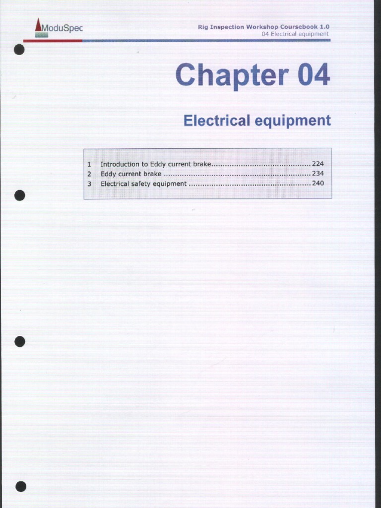 04-Electrical Equipment | PDF