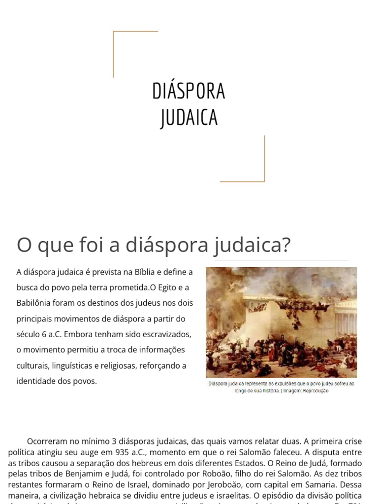 Diáspora Judaica | PDF