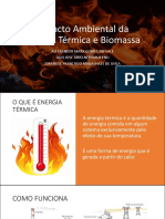 Impacto Ambiental Da Energia Térmica e Biomassa