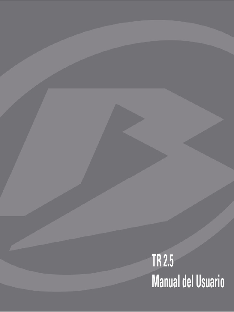 TR 2.5-4t Nafta - User-Manual | PDF