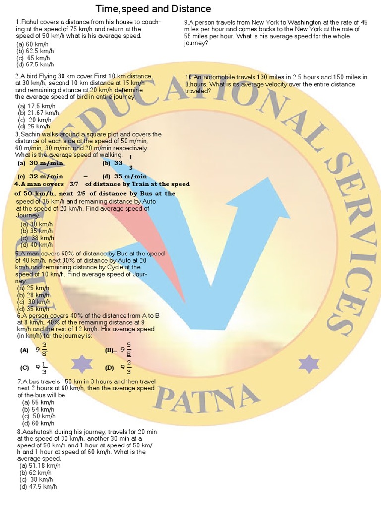 Time, Work, Distance, Boat | PDF | Speed | Theory Of Relativity