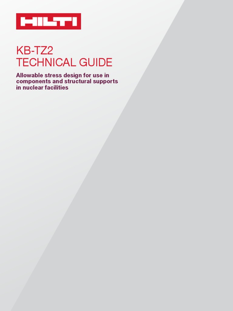 Product Technical Guide Excerpt For KBTZ2 Expansion Anchors (Allowable