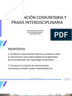 Intervencion Comunitaria y Praxis Interdisciplinaria