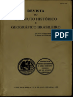 Revista Trimensal Do Instituto Historico Geografico e Etnografico Do Brasil INDICE