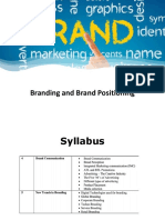 Session 14 - Concept of Brand and Brand Positioning