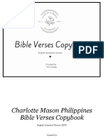 Charlotte Mason Philippines Bible Verses Copybook