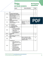 AQA Biology GCSE Combined B4 Practice Answers