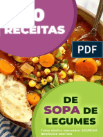 10 Receitas de Sopa de Legumes