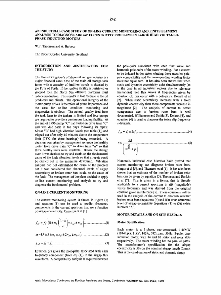 Ninth International Conference On Electrical Machines and Drives, Conference Pubiication No. I