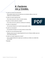 Capítulo 8 Factores Productivos y Costes