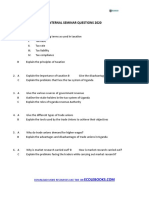 s.4 Commerce Revision Questions Internal Seminar 2020 Revision & Past Papers