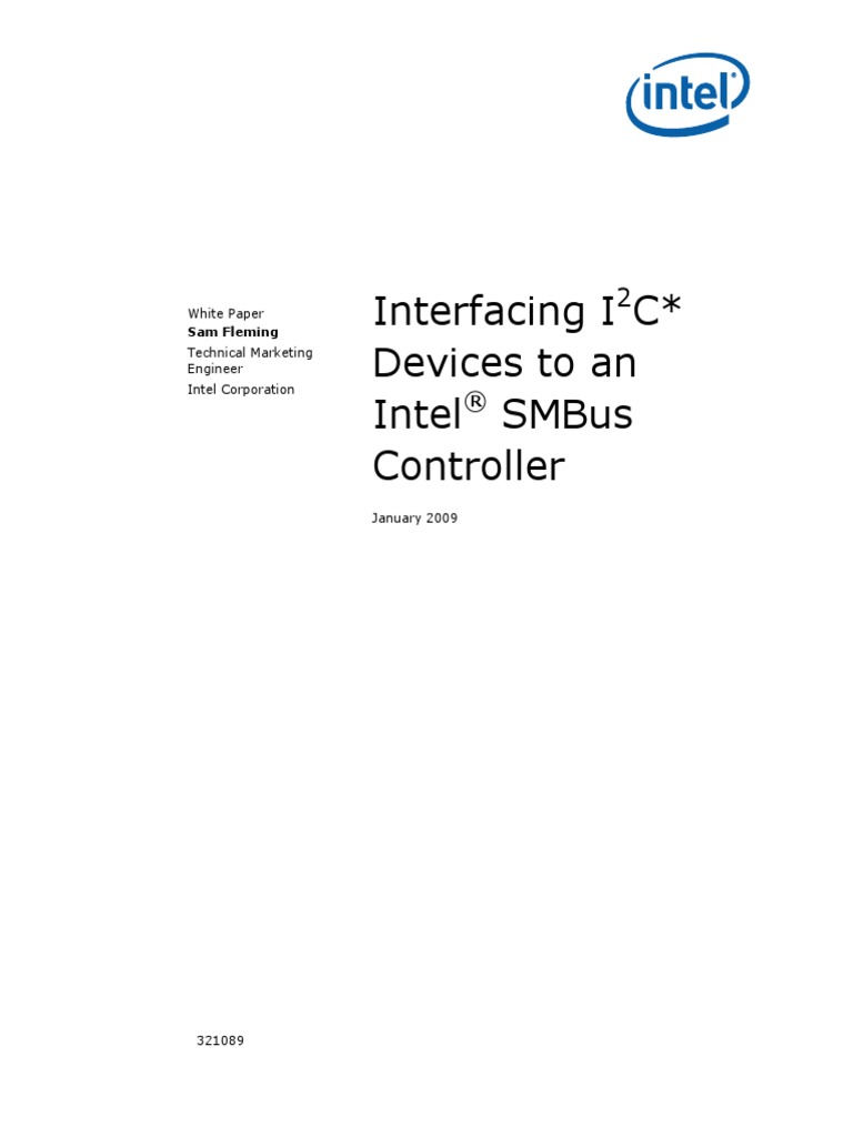 Smbus Controller I2c Devices Paper PDF