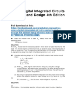 CMOS Digital Integrated Circuits Analysis and Design 4th Edition Kang Solutions Manual Download