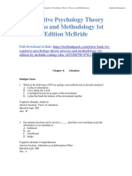 Cognitive Psychology Theory Process and Methodology 1st Edition McBride Test Bank Download