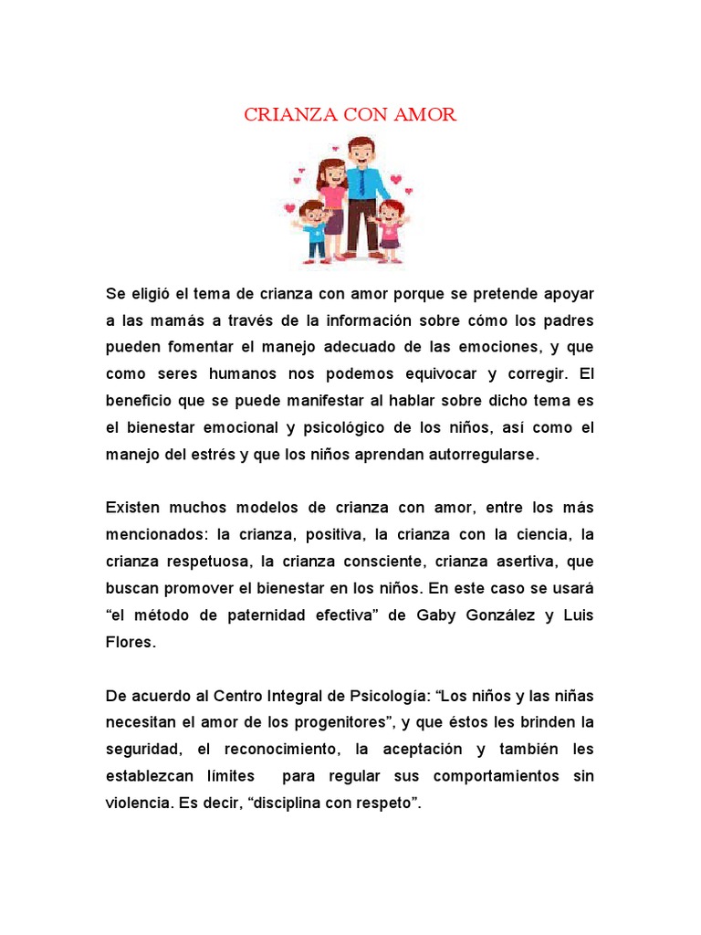 CRIANZA CON AMOR | PDF