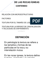 19 Petro - Minas Rocas Ígneas - Texturas 2023-2023