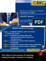 BLEPT Reviewer For Purposive Communication 2022 (A) Keynote Edited