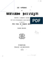 Le Opere Di Bernardo Davanzati, Vol. II