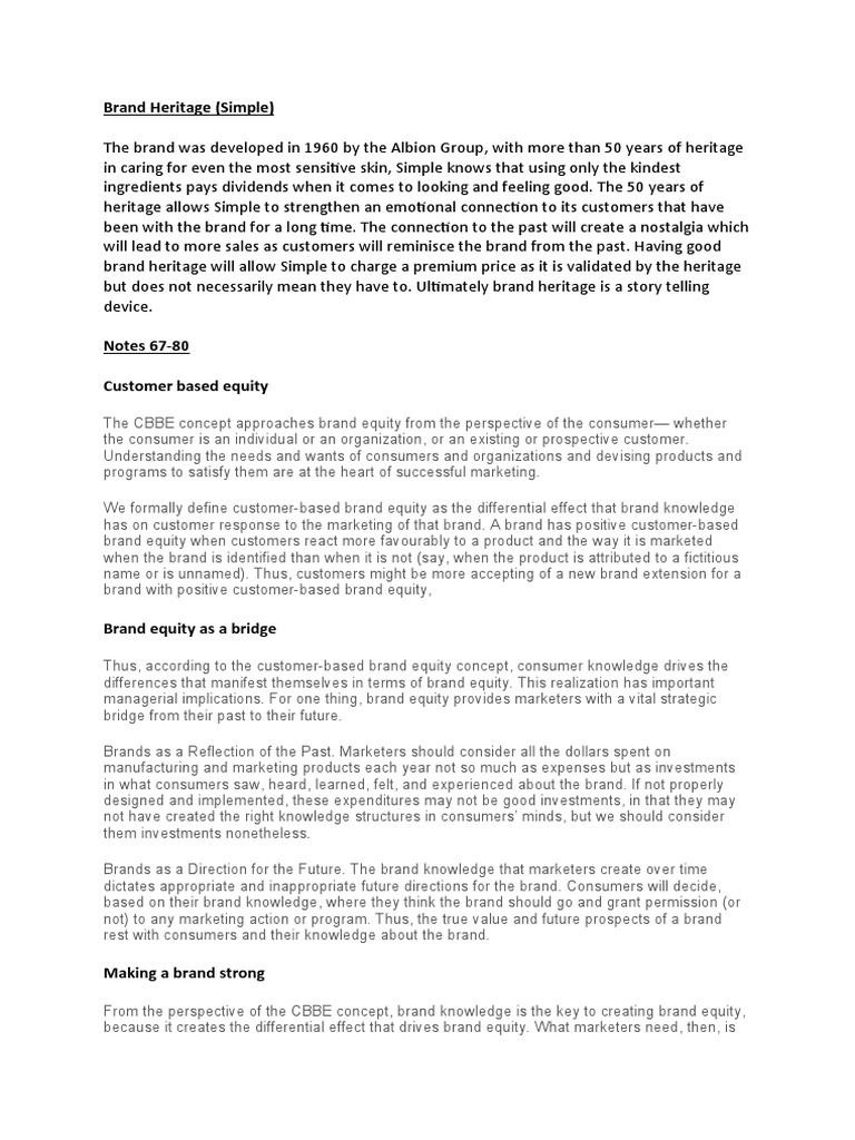 Understanding Brand Heritage and Equity | PDF | Brand | Marketing