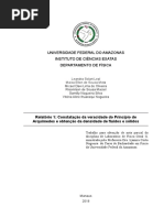 Relatório 1 - Princípio de Arquimedes