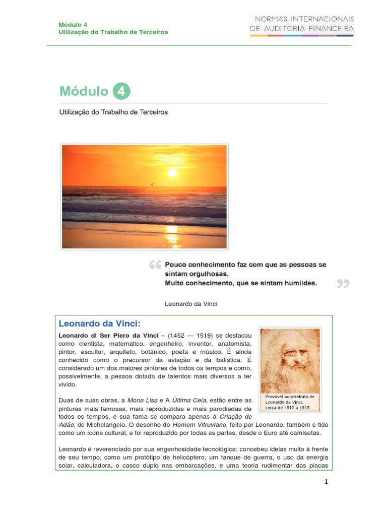 Módulo 4 | PDF | Auditoria interna | Contabilidade