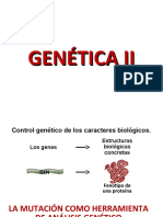 Conf. 9-10 Control Genético de Los Caracteres (2da Parte - Metab. y Organ.) Curso 2016-2017