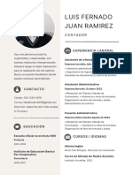 Curriculum Vitae Profesional Mujer Con Iconos Moderno Beige y Blanco