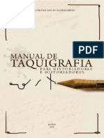 E-BOOK - Manual de Taquigrafia Para Historiadoras(Es)_Mª Cristina Melo