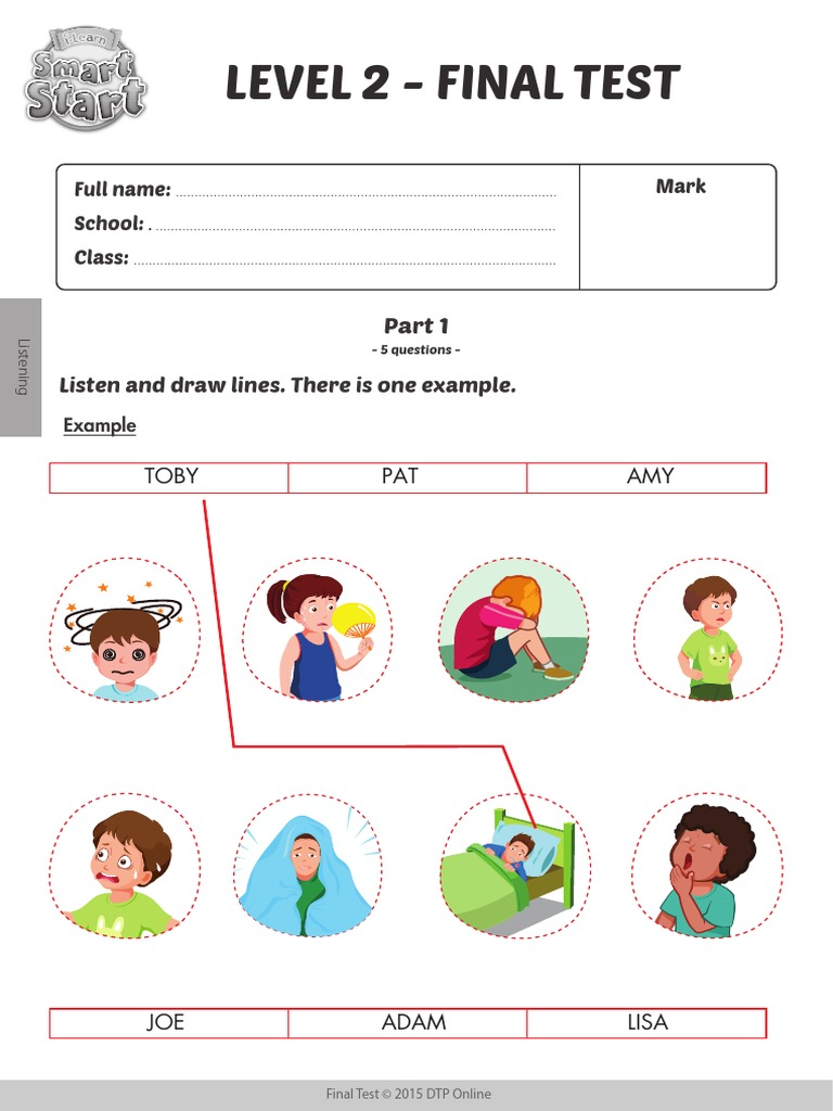 I-Learn Smart Start 2 Final - Listening Test | PDF