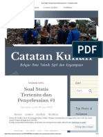 Soal Statis Tertentu Dan Penyelesaian #1 - Catatan Kuliah 2