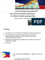 Academic Activism For Inclusive Business Through Critical Realist Institutional Entrepreneurship