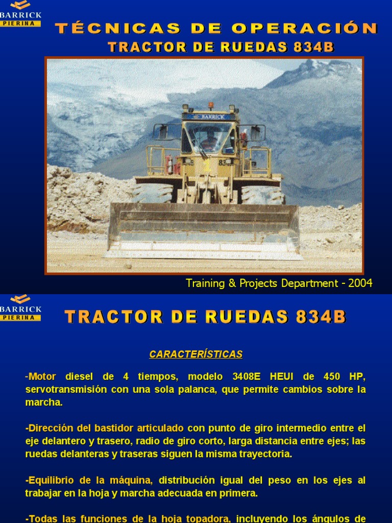 Tractor de Ruedas - 834B | PDF | Eje | Industria automotriz