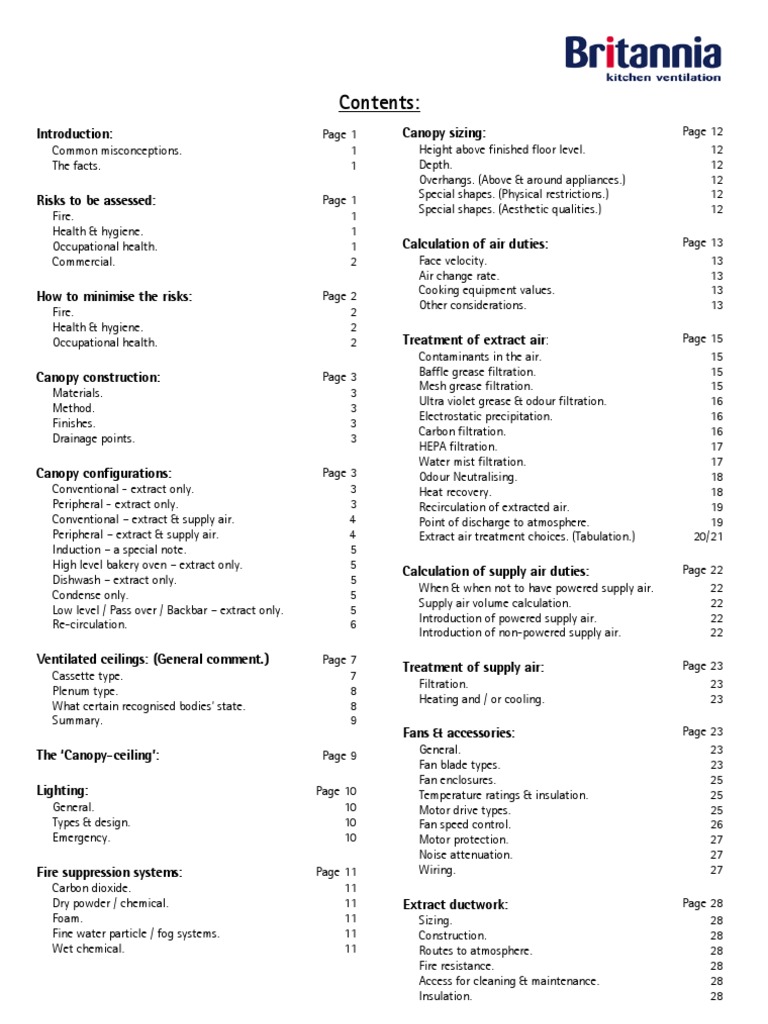 DW172 Kitchen Ventilation Standards | PDF | Technology & Engineering