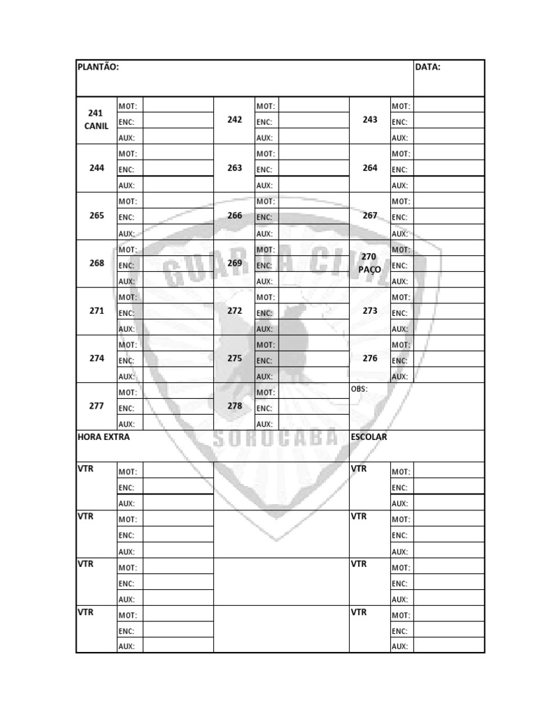 Nova VTR | PDF