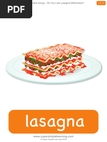 Do You Like Lasagna Milkshakes Flashcards