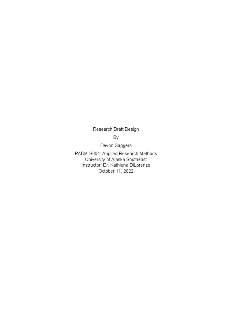 Research Draft Design Overview | PDF
