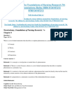 Foundations of Nursing Research 7th Edition Nieswiadomy Test Bank 1