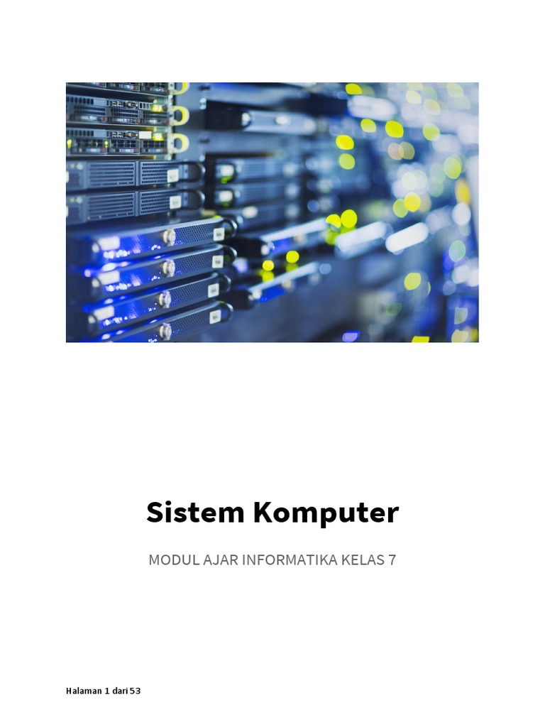 Modul Ajar Sistem Komputer Kelas 7 | PDF
