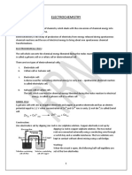 Electrochemistry Notes