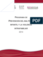 Prevencion Del Maltrato Infantil y La Violencia Intrafamiliar 2014