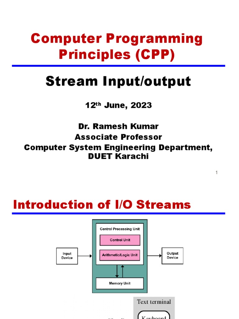 Stream Input Output | PDF