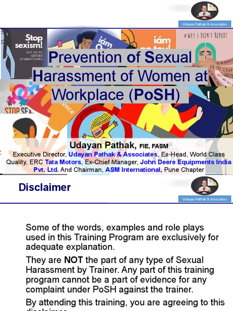 POSH Training First Version | PDF