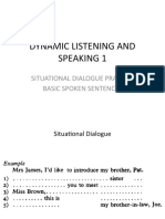 Dynamic Listening and Speaking 1